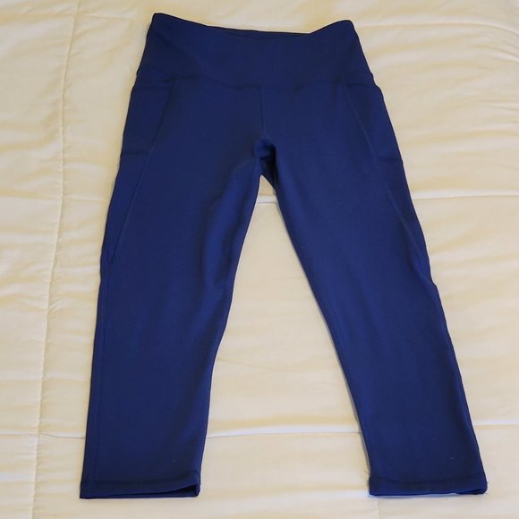 X by Gottex cute blue capri leggings with pockets Sz: S - Picture 5 of 5